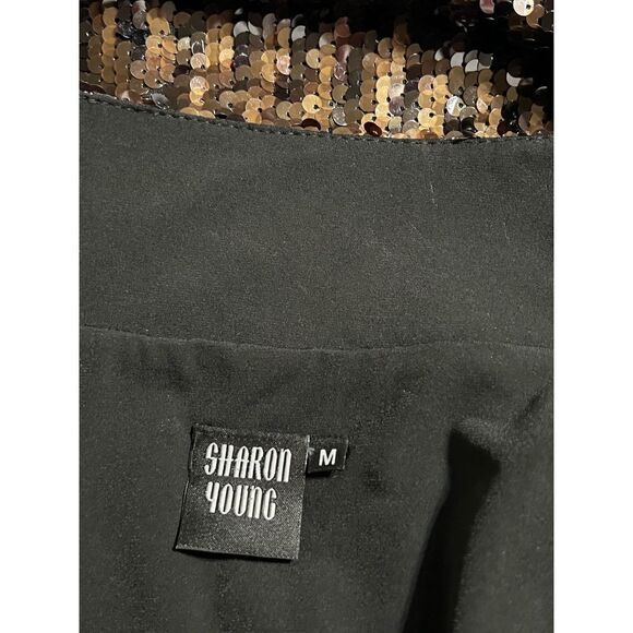 Sharon Young All Over Sequined Bolero Style Jacket Size Medium - Picture 4 of 4